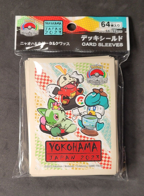 2023 Pokemon Worlds Yokohama Paldea Starter Sleeves